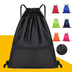 Drawstring Decor Backpack Solid Large Capacity Lightweight Swim Fitness Bag