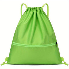 Drawstring Decor Backpack Solid Large Capacity Lightweight Swim Fitness Bag