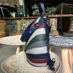 Novelty Large Capacity Backpack PU Leather School Travel Commuter Bag