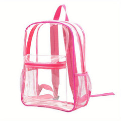 Transparent Waterproof PVC Backpack Large Capacity Lightweight School Travel Bag