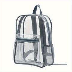 Transparent Waterproof PVC Backpack Large Capacity Lightweight School Travel Bag