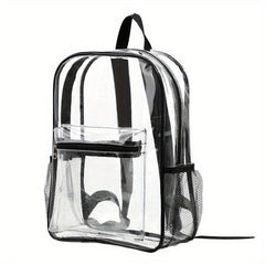 Transparent Waterproof PVC Backpack Large Capacity Lightweight School Travel Bag