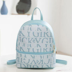 Small Faux Leather Backpack with Adjustable Strap for Work & School
