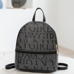 Small Faux Leather Backpack with Adjustable Strap for Work & School