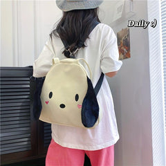 Cartoon Puppy Canvas Shoulder Bag for Girls