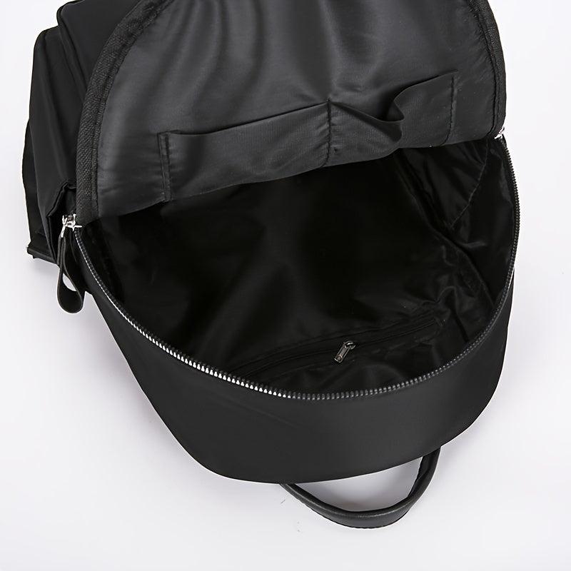 Flower Embroidery Schoolbag Lightweight Travel Daypack