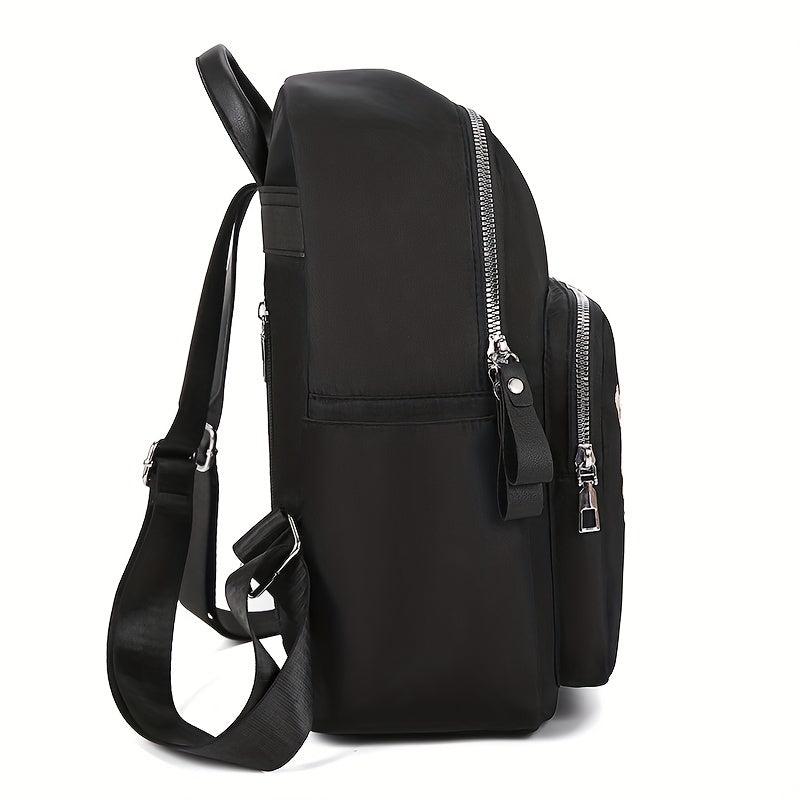 Flower Embroidery Schoolbag Lightweight Travel Daypack