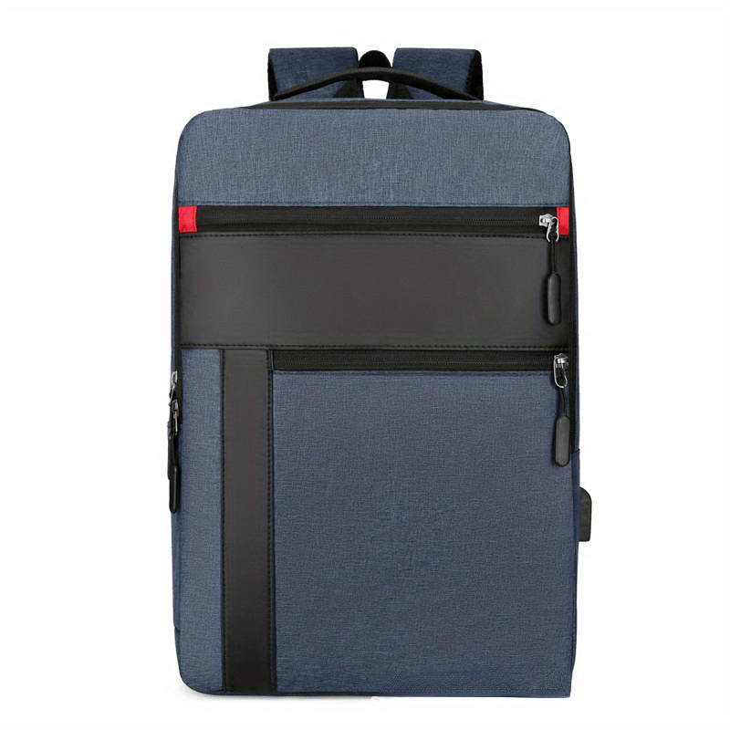 Casual Large Laptop Storage Backpack Colorblock Business Trip Daypack