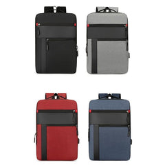 Casual Large Laptop Storage Backpack Colorblock Business Trip Daypack
