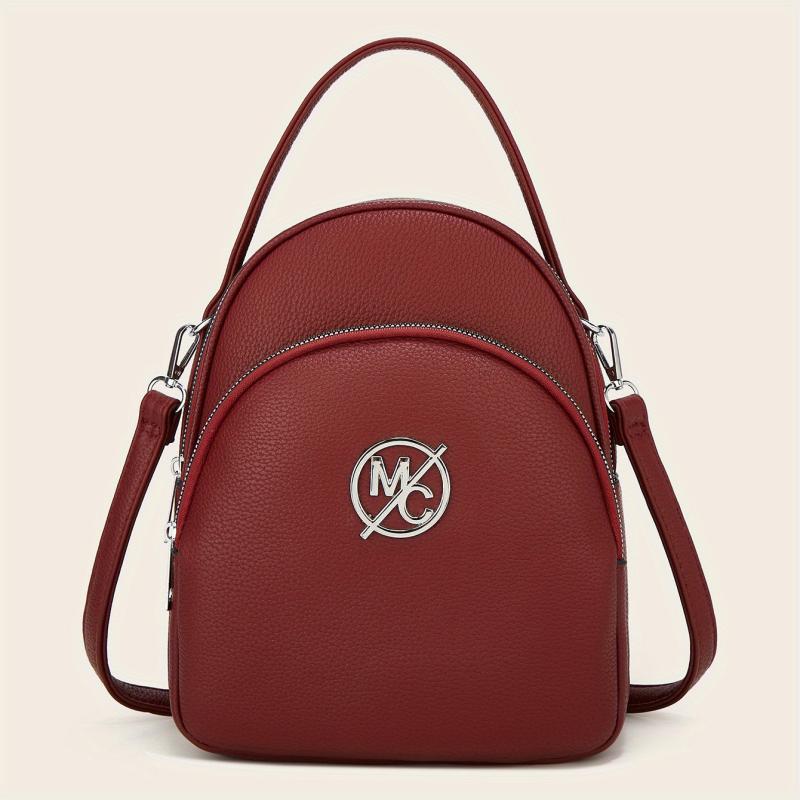 Vintage Convertible Backpack Purse Mini Shoulder Bag Women's Handbag