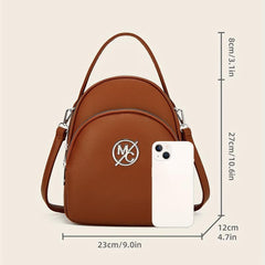 Vintage Convertible Backpack Purse Mini Shoulder Bag Women's Handbag