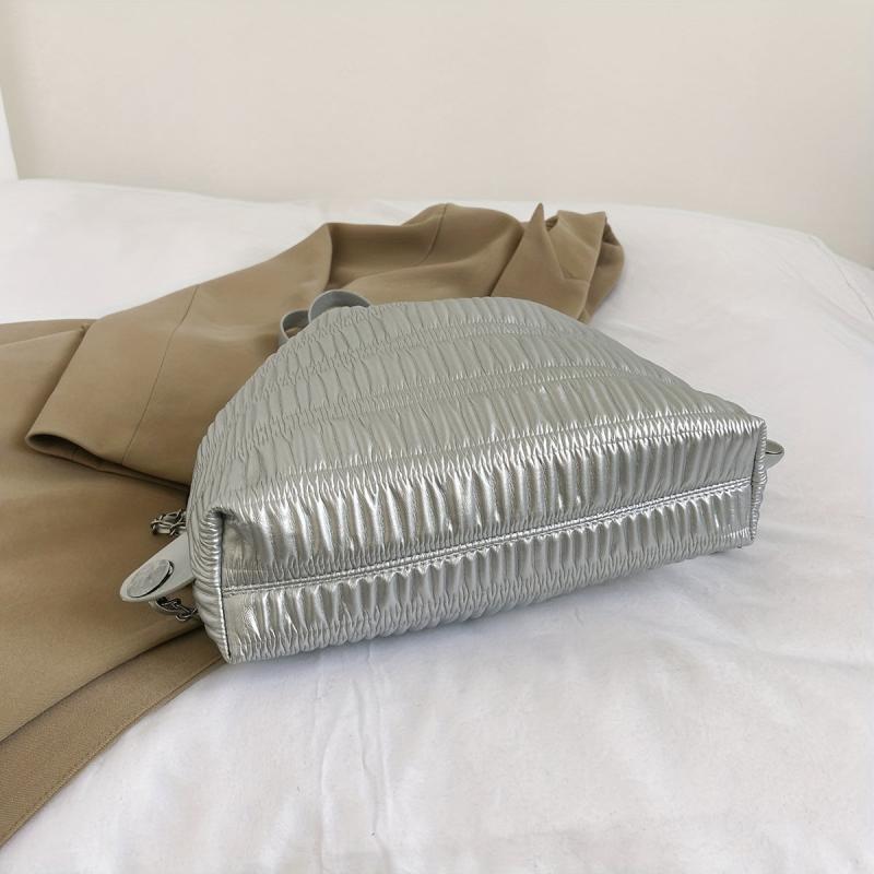 Ruched Drawstring Bucket Bag - Stylish School Bag