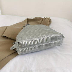 Ruched Drawstring Bucket Bag - Stylish School Bag