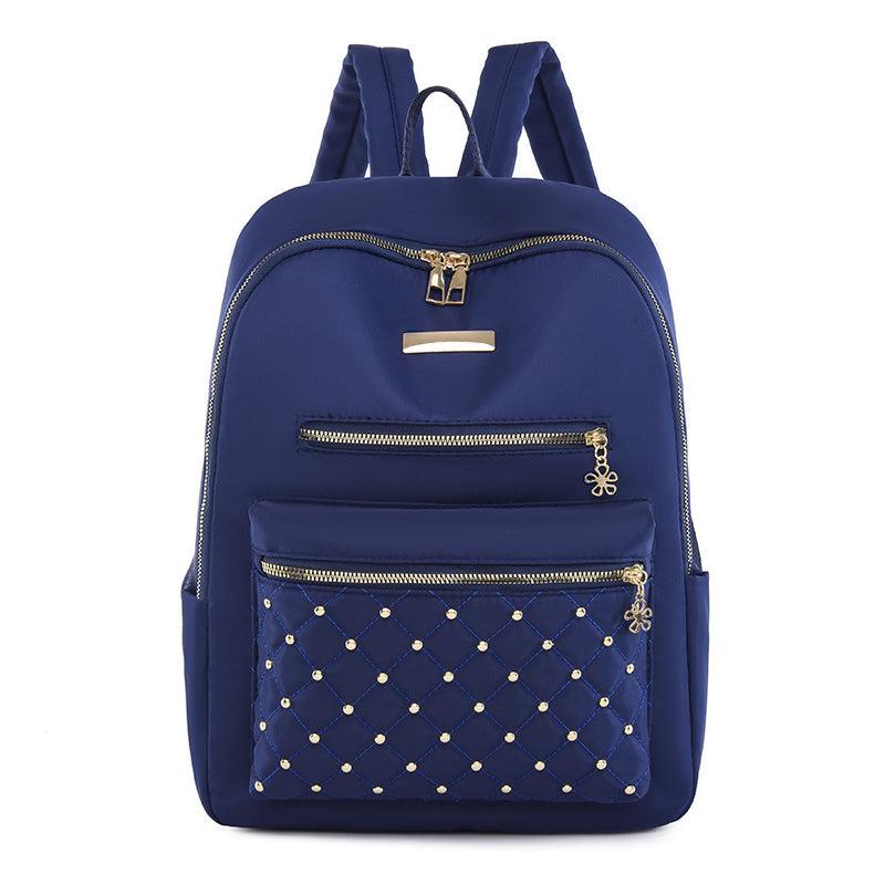 Quilted Large Capacity Backpack for Students & Women