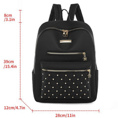 Quilted Large Capacity Backpack for Students & Women