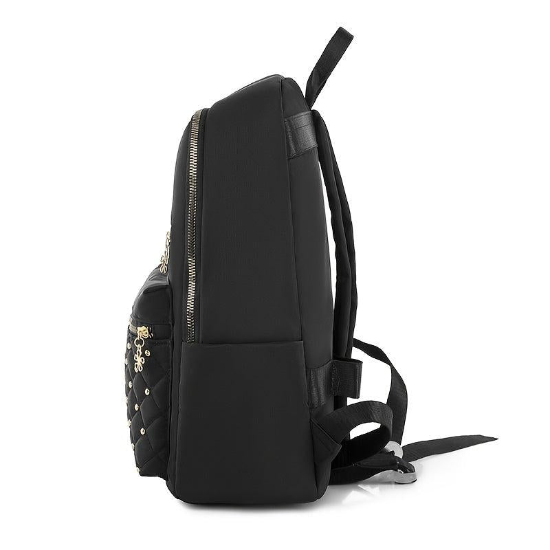 Quilted Large Capacity Backpack for Students & Women