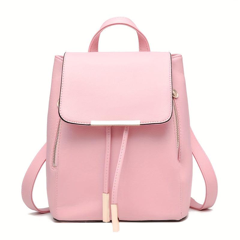 Classic Flap Backpack Purse Anti Theft Preppy School Bag Women's All Match