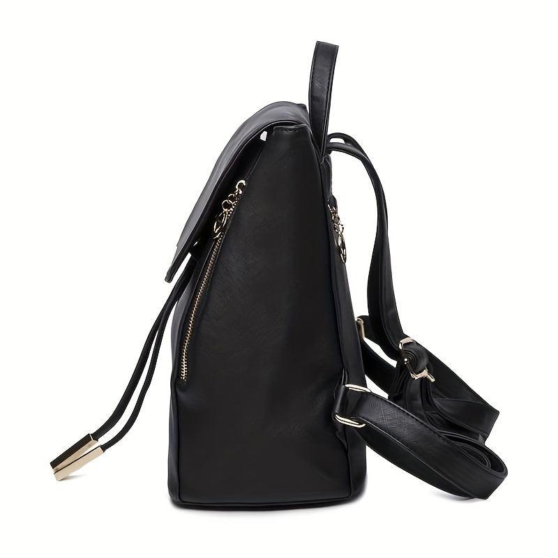 Classic Flap Backpack Purse Anti Theft Preppy School Bag Women's All Match