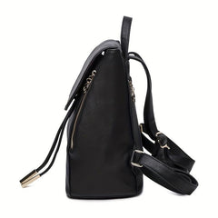 Classic Flap Backpack Purse Anti Theft Preppy School Bag Women's All Match