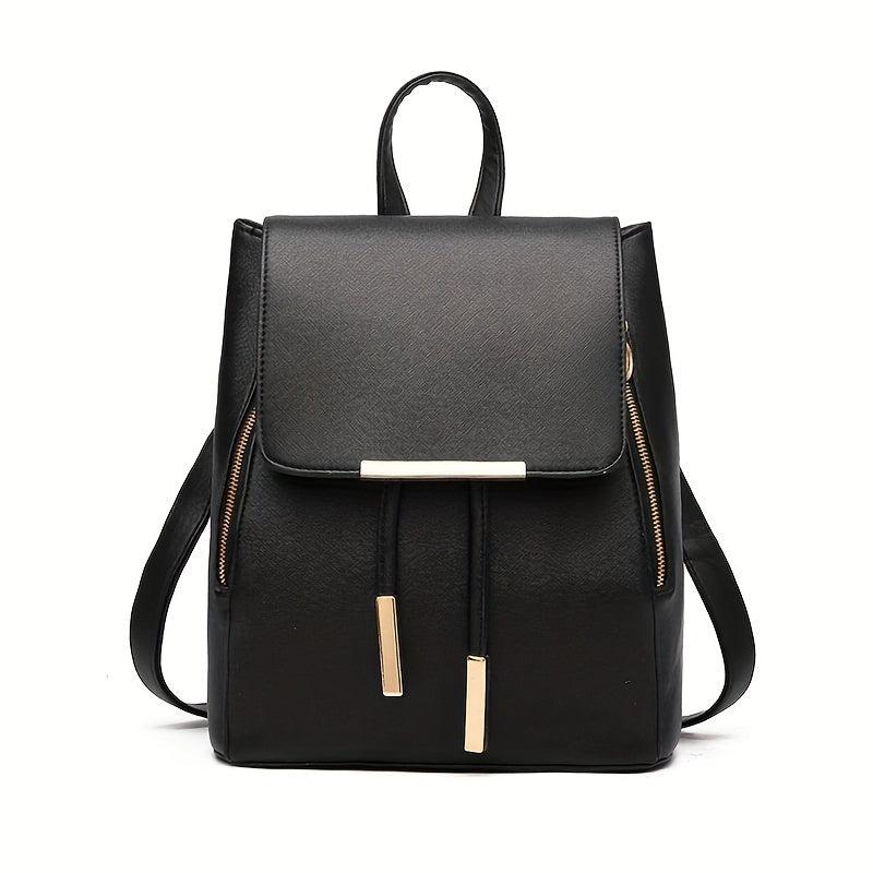 Classic Flap Backpack Purse Anti Theft Preppy School Bag Women's All Match