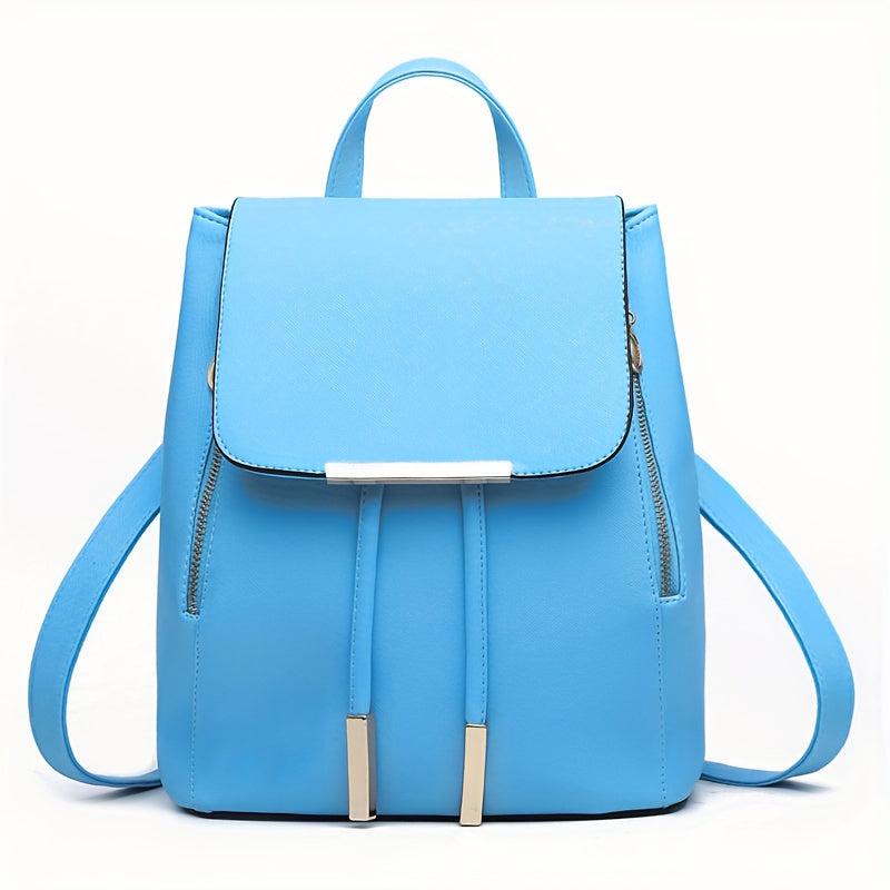 Classic Flap Backpack Purse Anti Theft Preppy School Bag Women's All Match