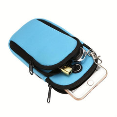 Waterproof Running Arm Bag with Zipper, Unisex Phone Storage for Outdoor Sports