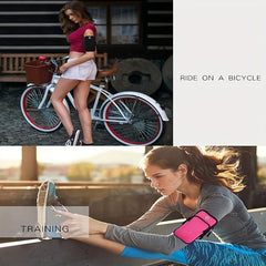 Waterproof Running Arm Bag with Zipper, Unisex Phone Storage for Outdoor Sports