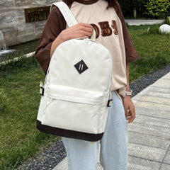 Large Capacity Preppy Backpack School Laptop BookBag