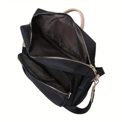 Large Capacity Colorblock Backpack Women's All Match Travel Rucksack Bag