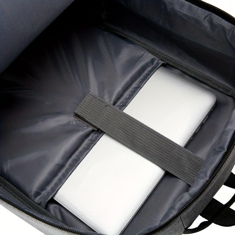Casual Large Capacity Laptop Backpack Zipper All Match Zipper Rucksack