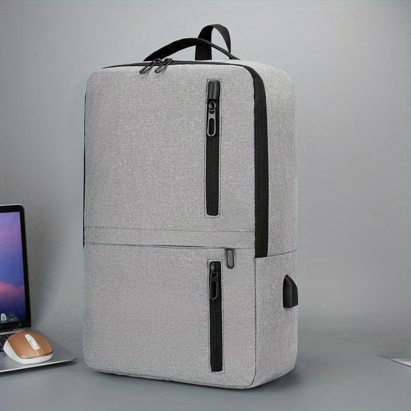 Casual Large Capacity Laptop Backpack Zipper All Match Zipper Rucksack
