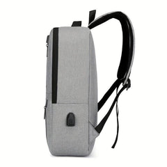 Casual Large Capacity Laptop Backpack Zipper All Match Zipper Rucksack