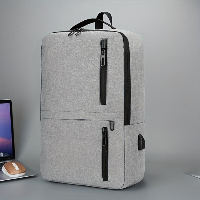 Casual Large Capacity Laptop Backpack Zipper All Match Zipper Rucksack