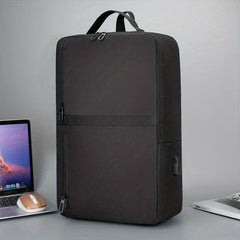 Casual Large Capacity Laptop Backpack Zipper All Match Zipper Rucksack