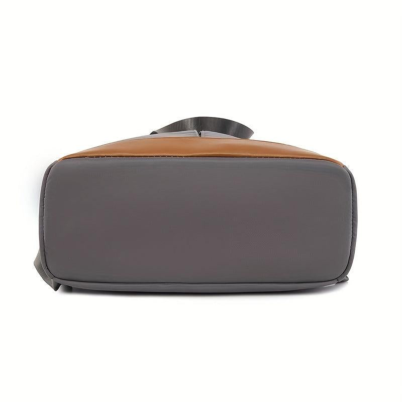 Colorblock Tote Backpack Carry on Luggage Bag