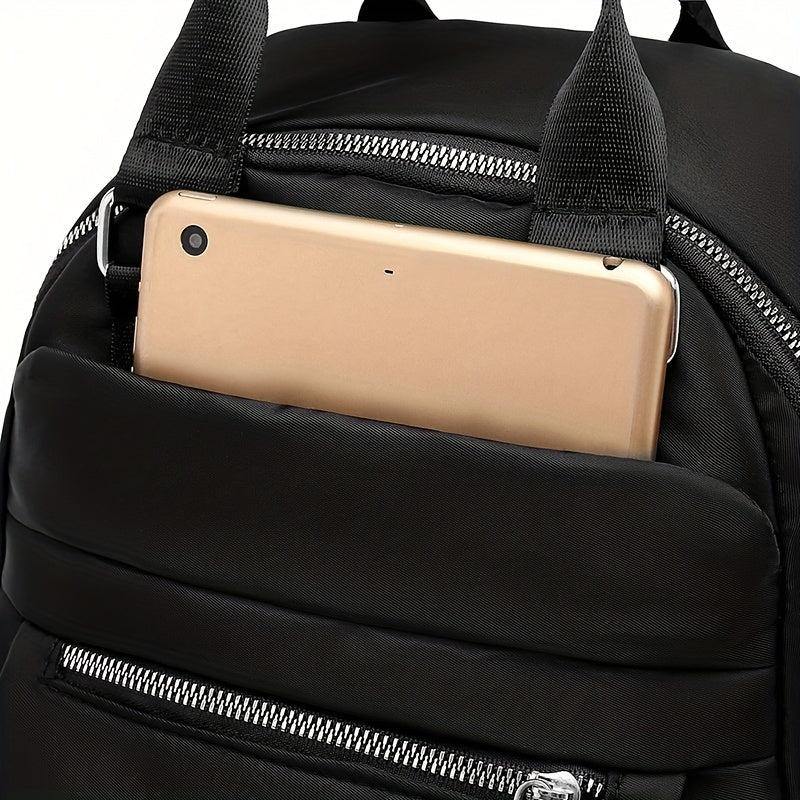 Nylon School Bag Lightweight Travel Daypack Top Handle Backpack