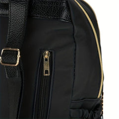 Anti Theft Backpack Purse PU Leather College Backpack for School & Travel