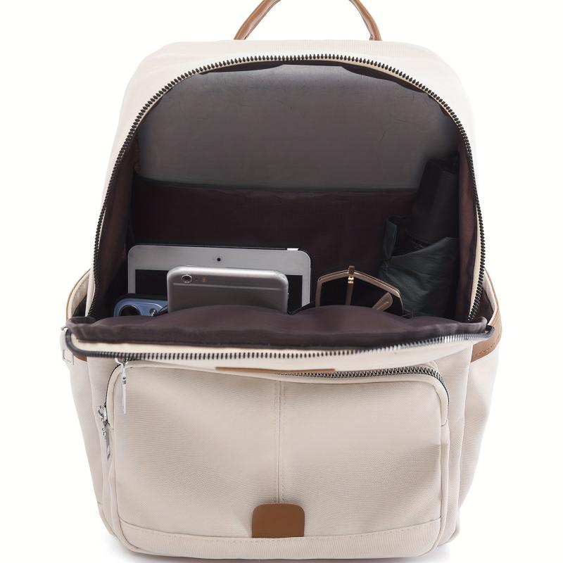 Casual Minimalist Zipper Backpack Lightweight Rucksack Storage Daypack