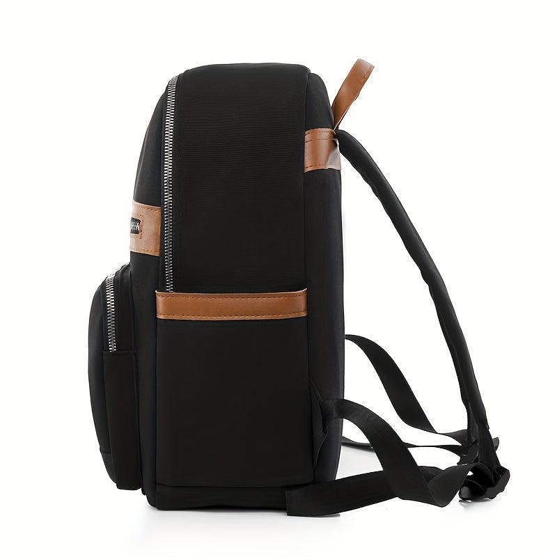Casual Minimalist Zipper Backpack Lightweight Rucksack Storage Daypack