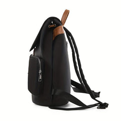 Casual Colorblock Backpack All Match Storage Rucksack
