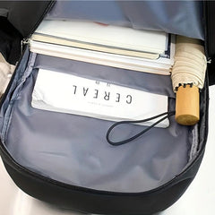 Large Capacity Backpack Nylon Lightweight School Travel Commuter Bag