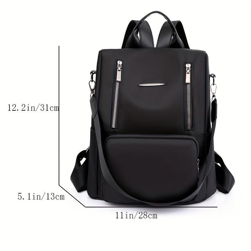 Casual Solid Backpack Travel Rucksack Women's Daypack