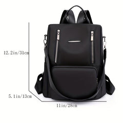 Casual Solid Backpack Travel Rucksack Women's Daypack