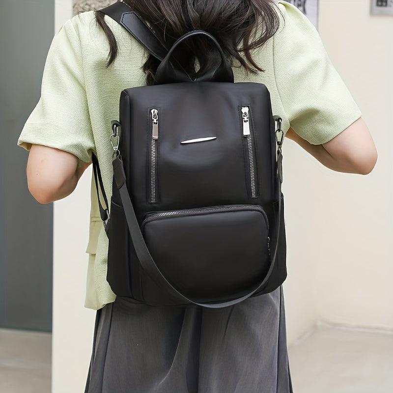 Casual Solid Backpack Travel Rucksack Women's Daypack