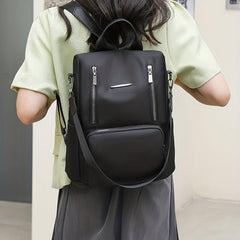 Casual Solid Backpack Travel Rucksack Women's Daypack