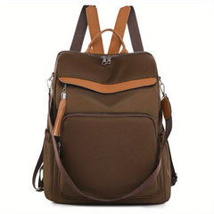 Vintage Convertible Backpack Purse Preppy Daypack Women's Casual School Bag