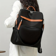 Vintage Convertible Backpack Purse Preppy Daypack Women's Casual School Bag