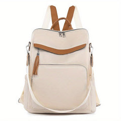 Vintage Convertible Backpack Purse Preppy Daypack Women's Casual School Bag