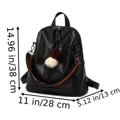 Vintage Convertible Backpack Purse Anti Theft Two Way Daypack Women's