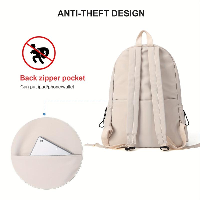 Preppy Style School Bag Lightweight Travel Backpack